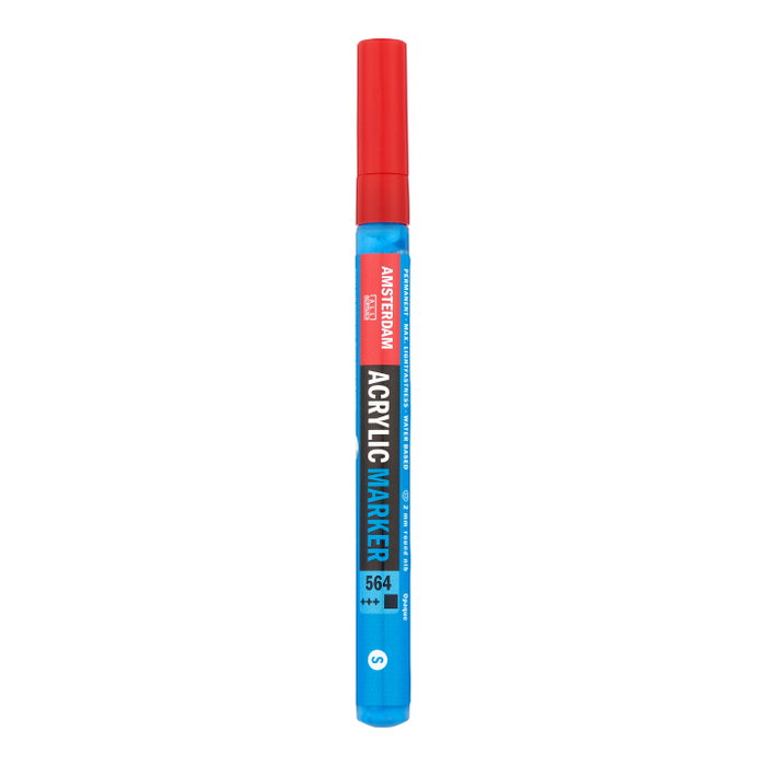 Amsterdam Marqueur Acrylique 2 mm Bleu Brillant 564 Amsterdam Marqueur Acrylique 2 mm Bleu Brillant 564